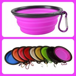 NWT Pink Collapsible Silicone Pet Bowl